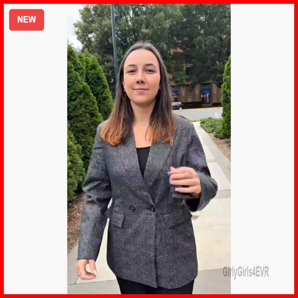 Lightweight Plaid Blazer Fully Lined Button Front… - image 7